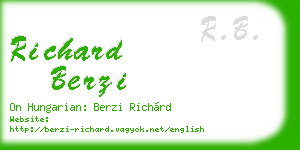 richard berzi business card