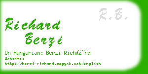 richard berzi business card